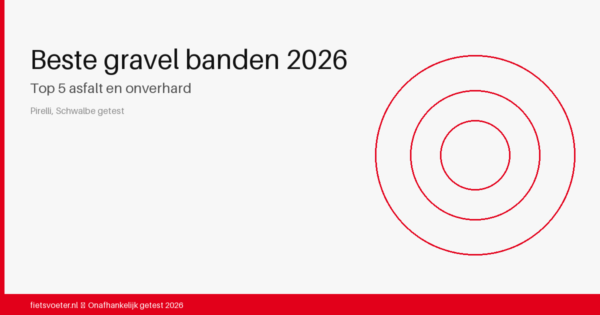 Gravel band van opzij met half-open profiel zichtbaar — beste gravel banden 2026 vergelijking Fietsvoeter.nl