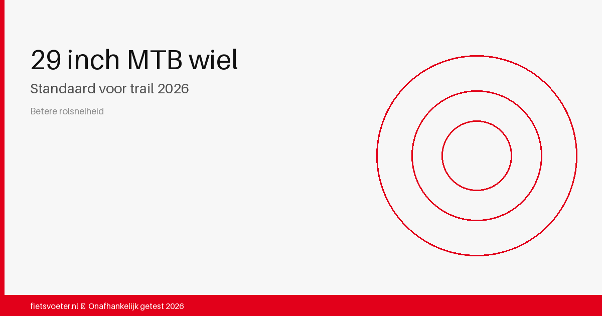 29-inch mountainbike wiel close-up met maxxis band — wielmaat vergelijking MTB 2026 Fietsvoeter.nl