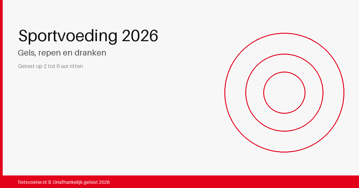 Wielrenner eet energiegel tijdens fietstocht — sportvoeding wielrennen 2026 Fietsvoeter.nl